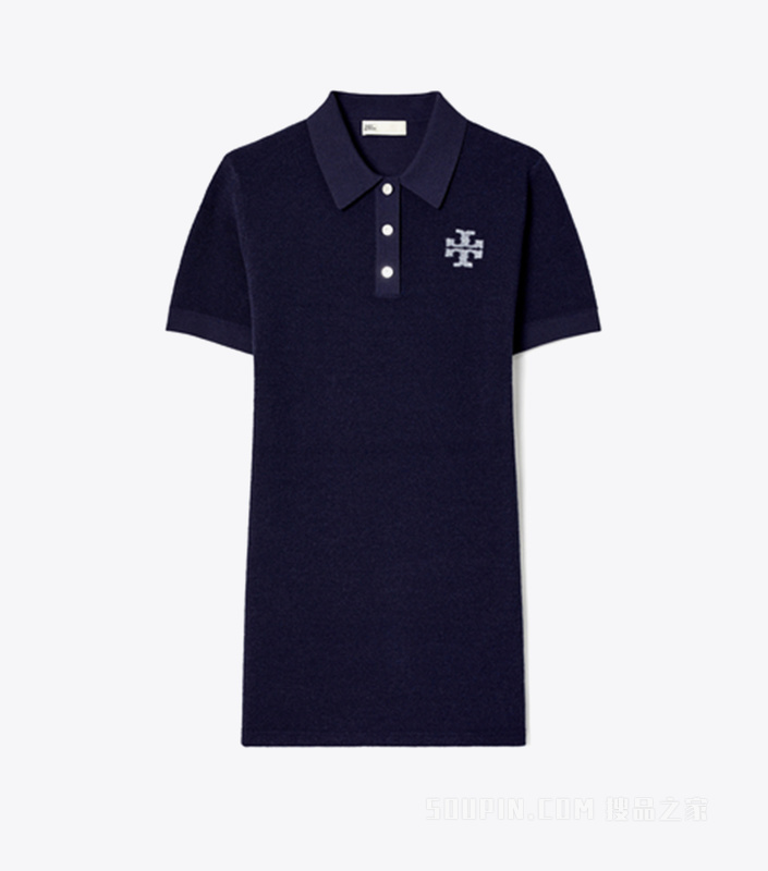 【新品】Polo 衫式连衣裙 海军蓝