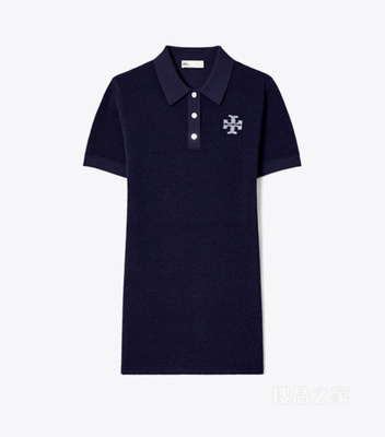 【新品】Polo 衫式连衣裙 海军蓝