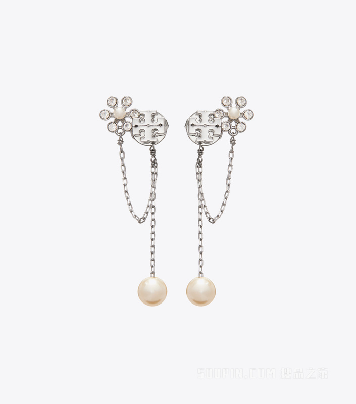 【新品】Moondance 月影流光系列耳环 Tory 银/奶油色