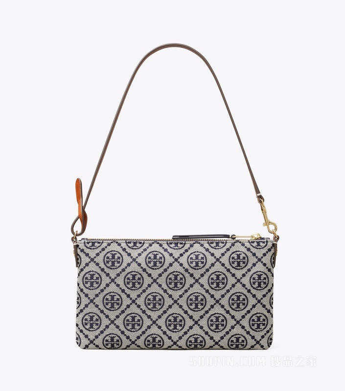 【线上专享】T Monogram 手提包 Tory 海军蓝