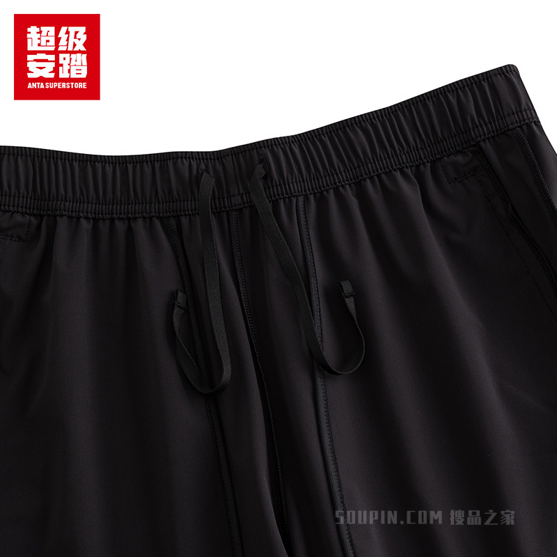安踏跑训系列跑步男子吸湿速干梭织运动长裤