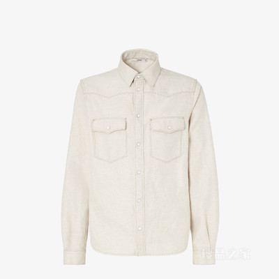 衬衫 象牙白Selleria牛仔衬衫
