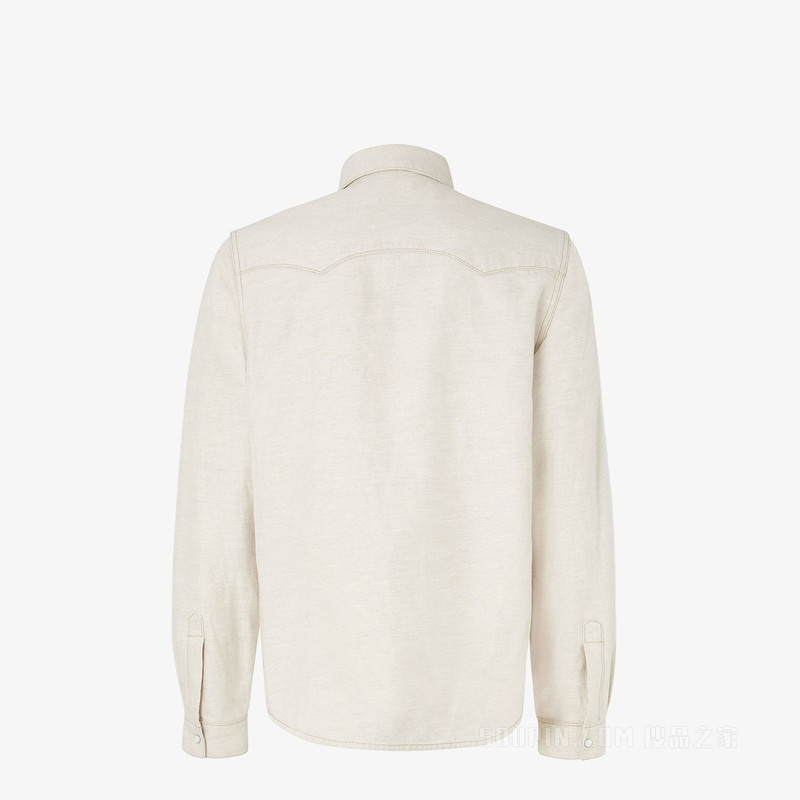衬衫 象牙白Selleria牛仔衬衫