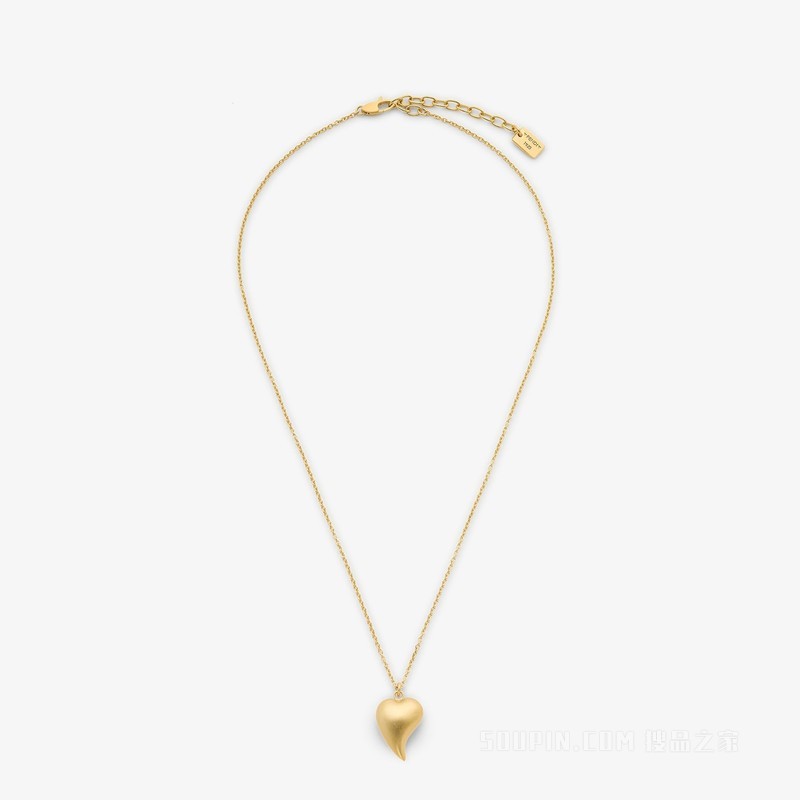 FENDI Heartbeat项链 金色金属项链
