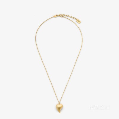 FENDI Heartbeat项链 金色金属项链