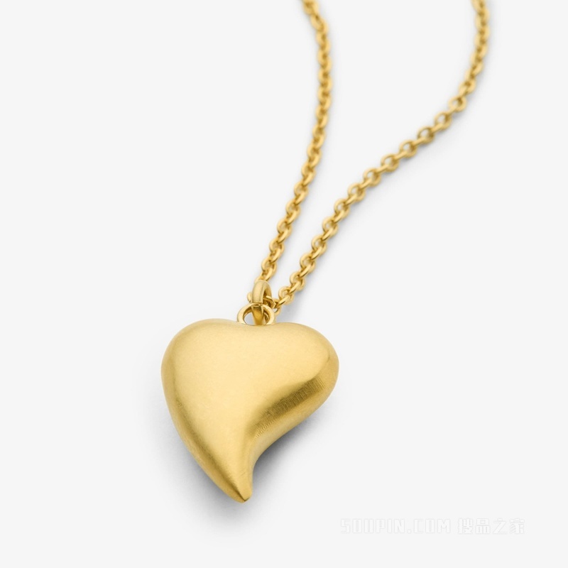 FENDI Heartbeat项链 金色金属项链