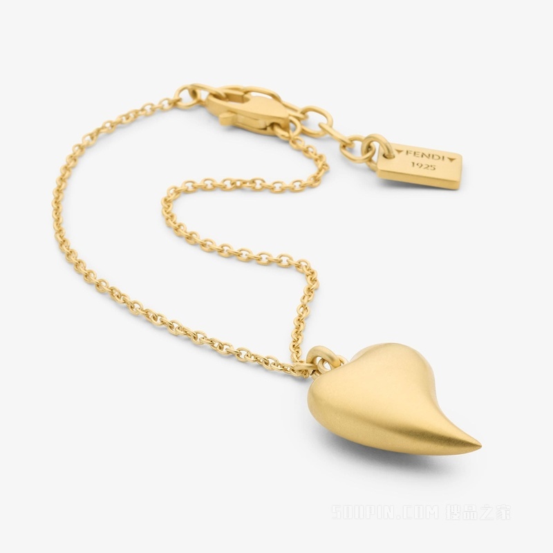 FENDI Heartbeat手链 金色金属手链