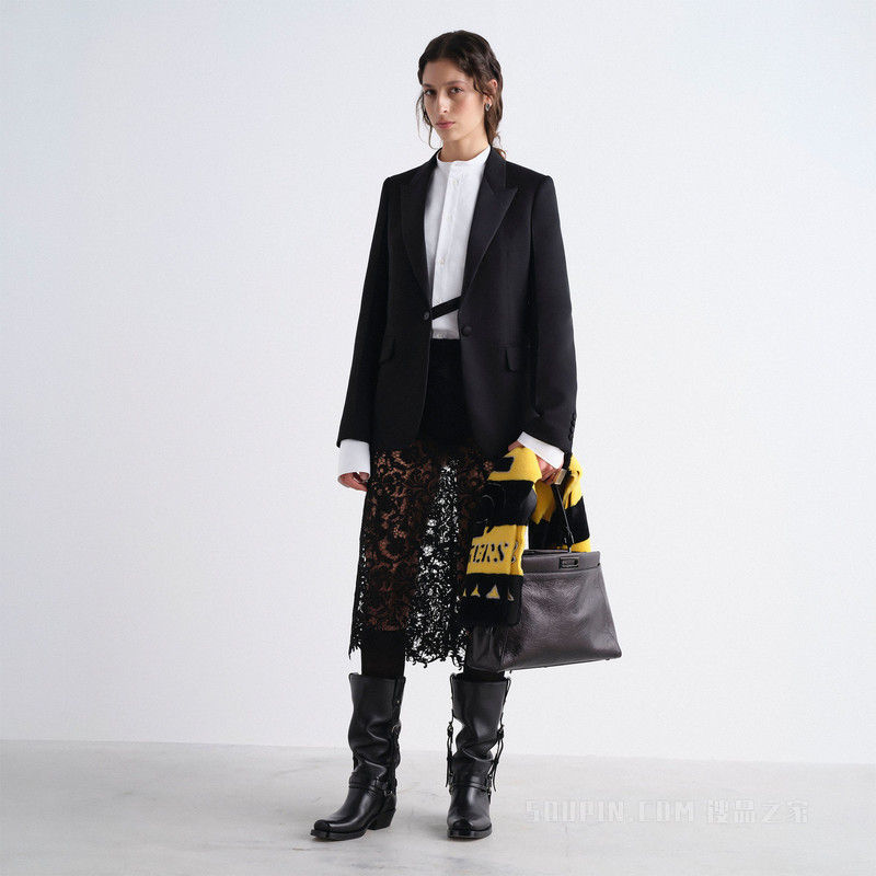 “小耳朵”耳环 FENDI x Mirella Bentivoglio联名复古银色金属耳环