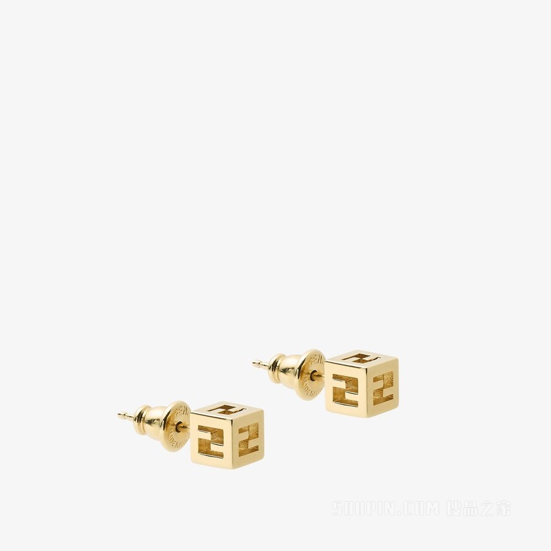 FENDI Faces耳环 金色金属耳环