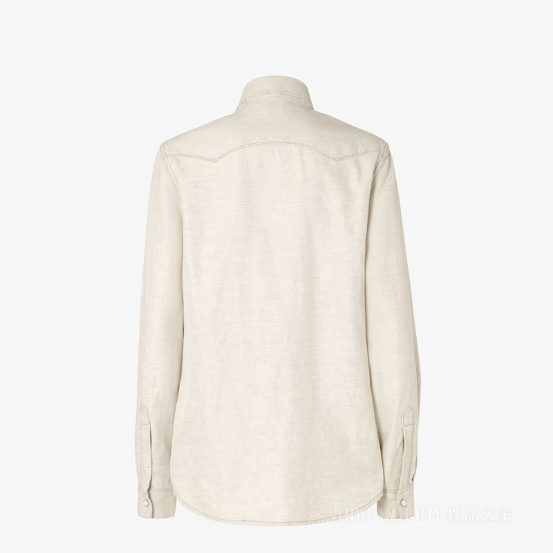 衬衫 象牙色Selleria牛仔衬衫