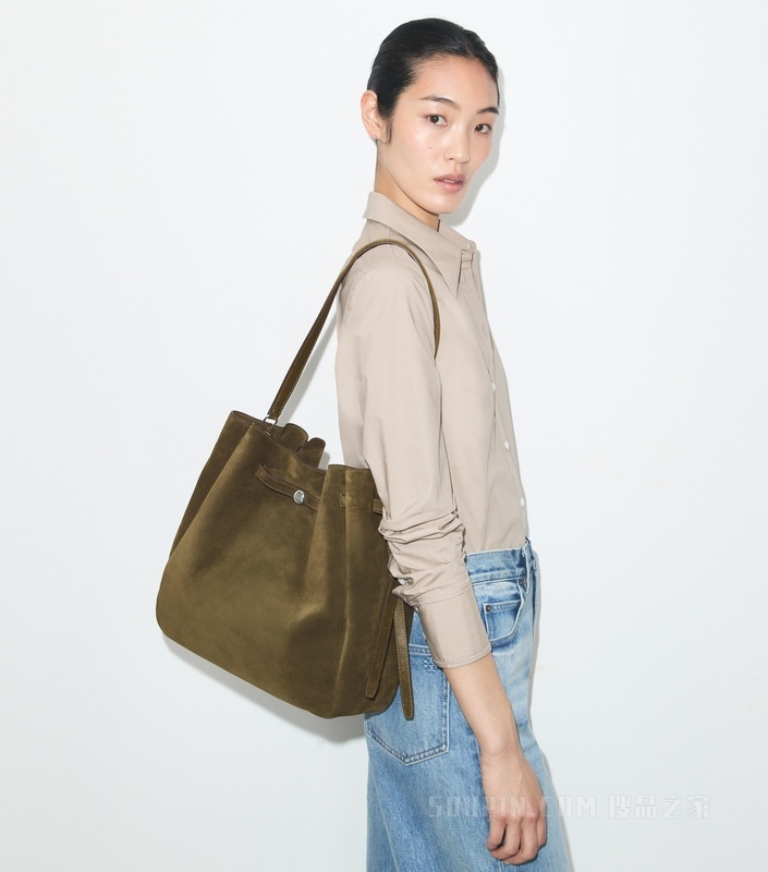 【新品】Romy 大号水桶包 黛栎色