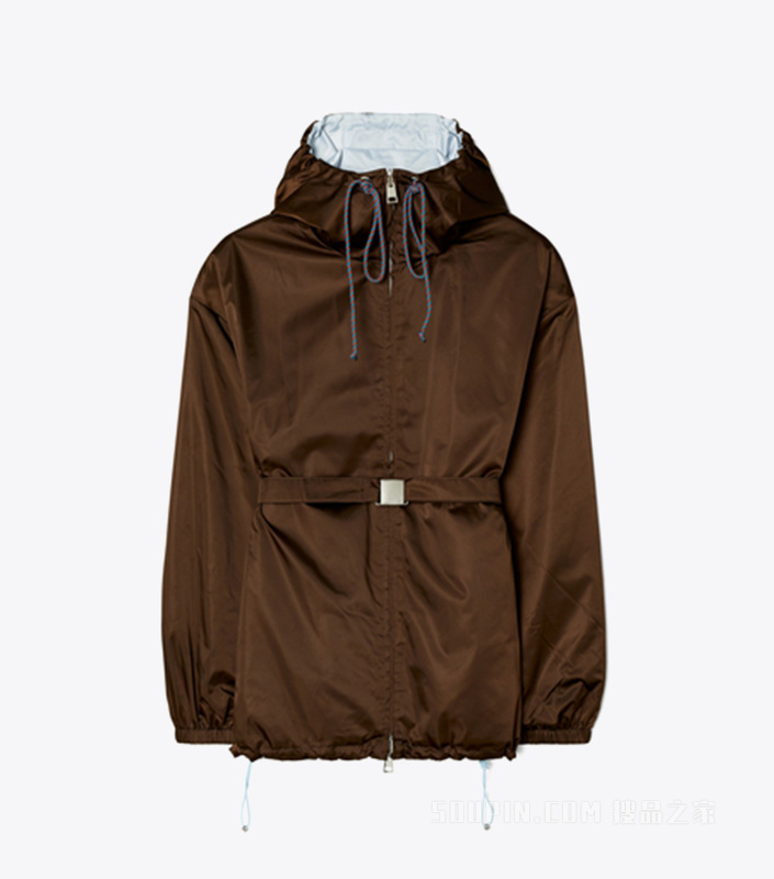 【新品】双面夹克 深咖啡色/灰雾色