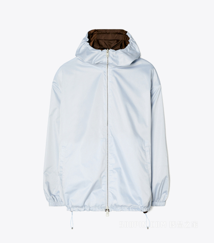 【新品】双面夹克 深咖啡色/灰雾色