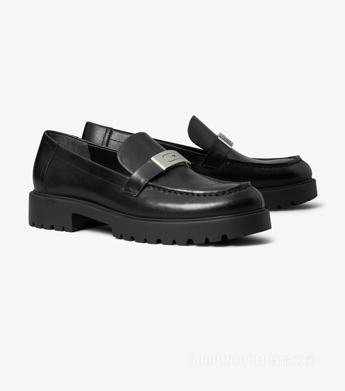 【新品】Lee 厚底乐福鞋 纯黑