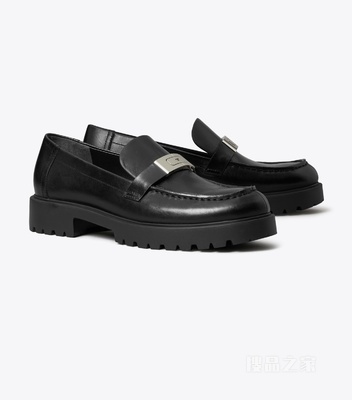 【新品】Lee 厚底乐福鞋 纯黑