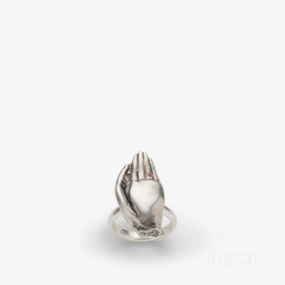 “Mano”戒指 FENDI x Mirella Bentivoglio联名复古银戒指