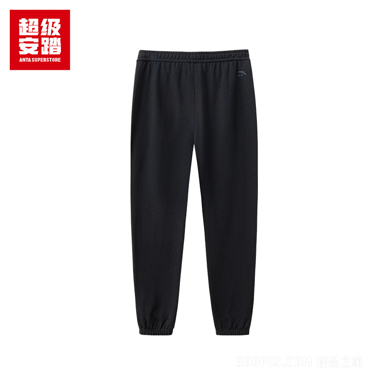 安踏运动生活系列运动复古男子针织休闲长裤