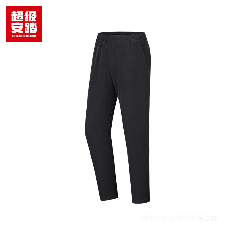 安踏跑训系列训练男子吸湿速干梭织运动长裤