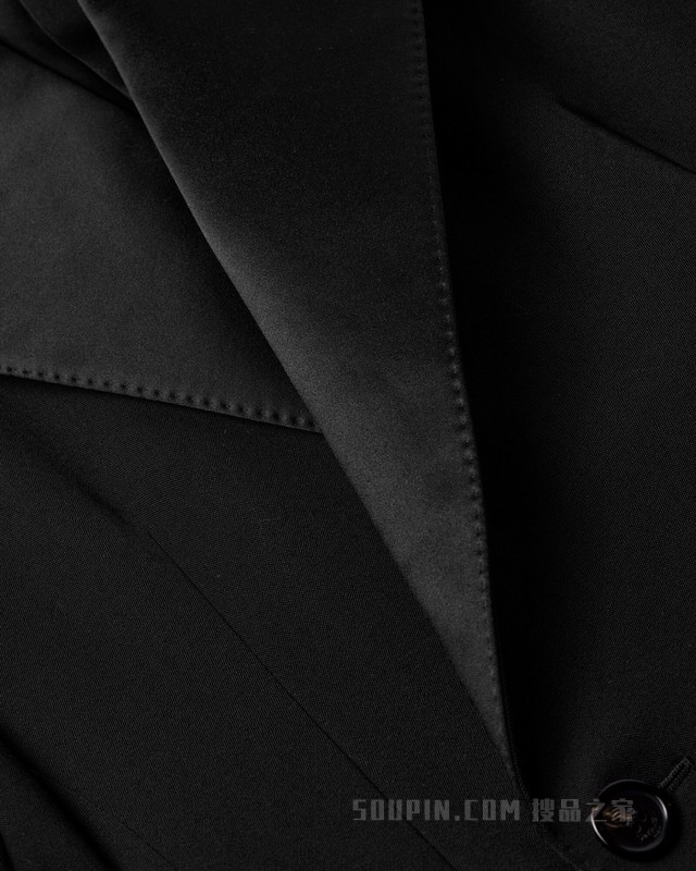 GRAIN DE POUDRE粒纹无尾晚礼服夹克