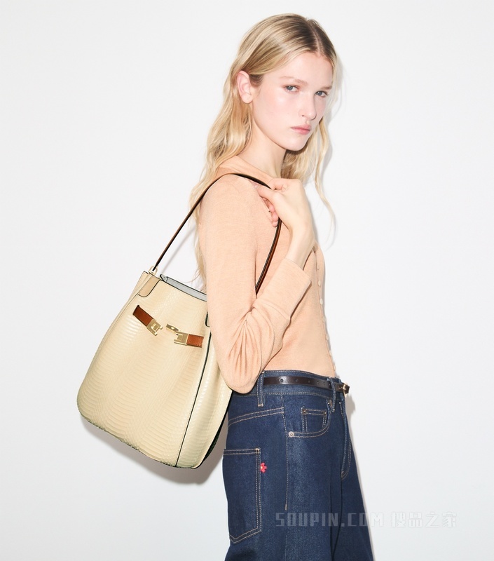 【新品】Lee Radziwill 水桶包 黄油色