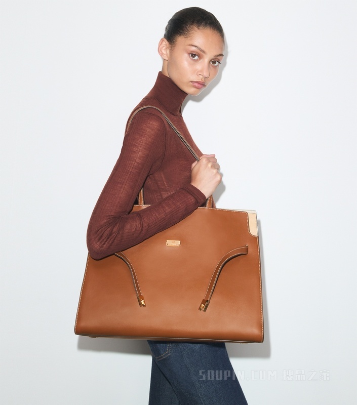 【新品】Lee Radziwill 托特包 古旧棕