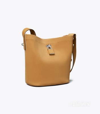 【新品】中号锁扣水桶包 烟草色