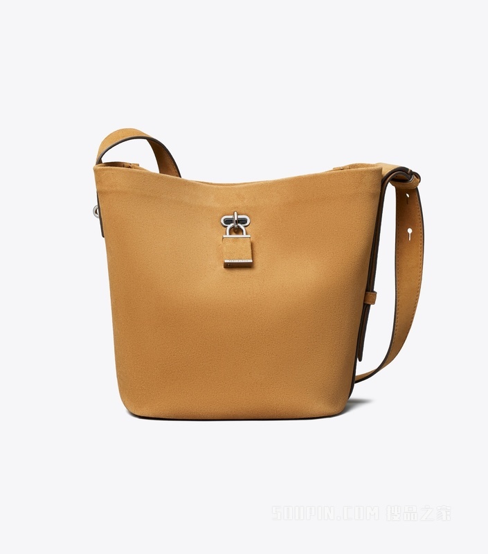 【新品】中号锁扣水桶包 烟草色