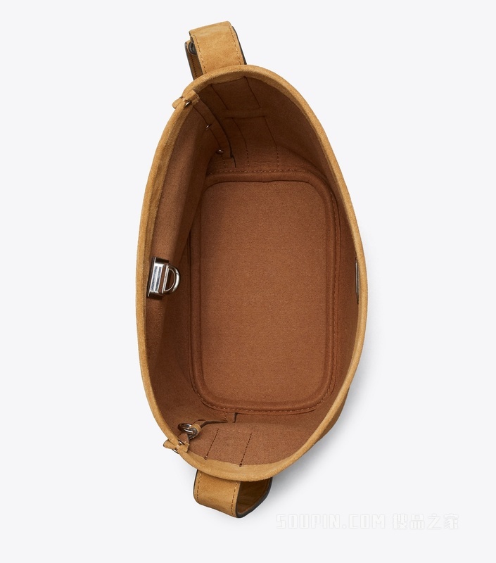 【新品】中号锁扣水桶包 烟草色