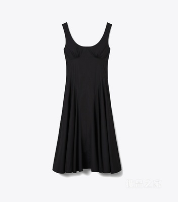 【新品】棉质背心连衣裙 黑色