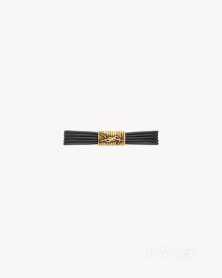 LE CASSANDRE皮革和金属绳编手链