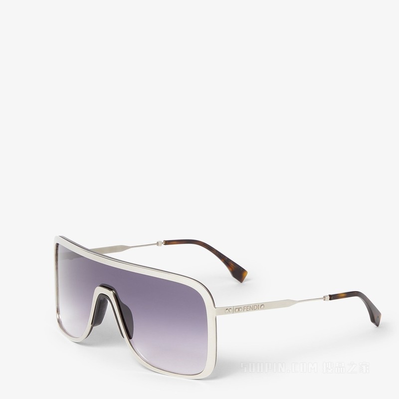 FENDI Eclipse 银色金属太阳镜
