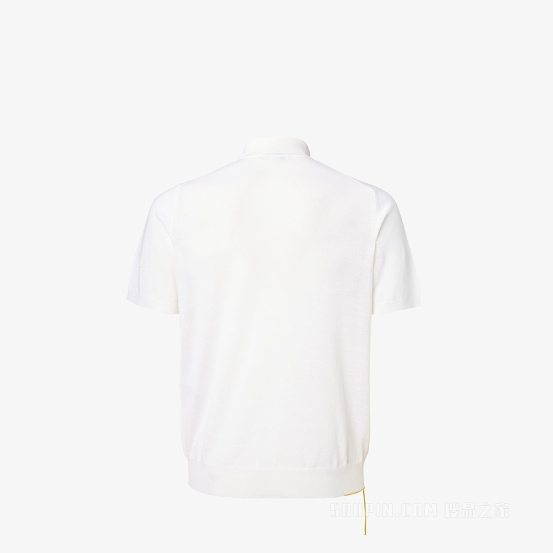 Polo衫 象牙白绵羊毛Polo衫
