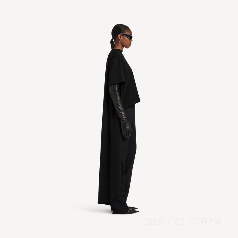 BALENCIAGA BACK GRADIENT拖尾T恤