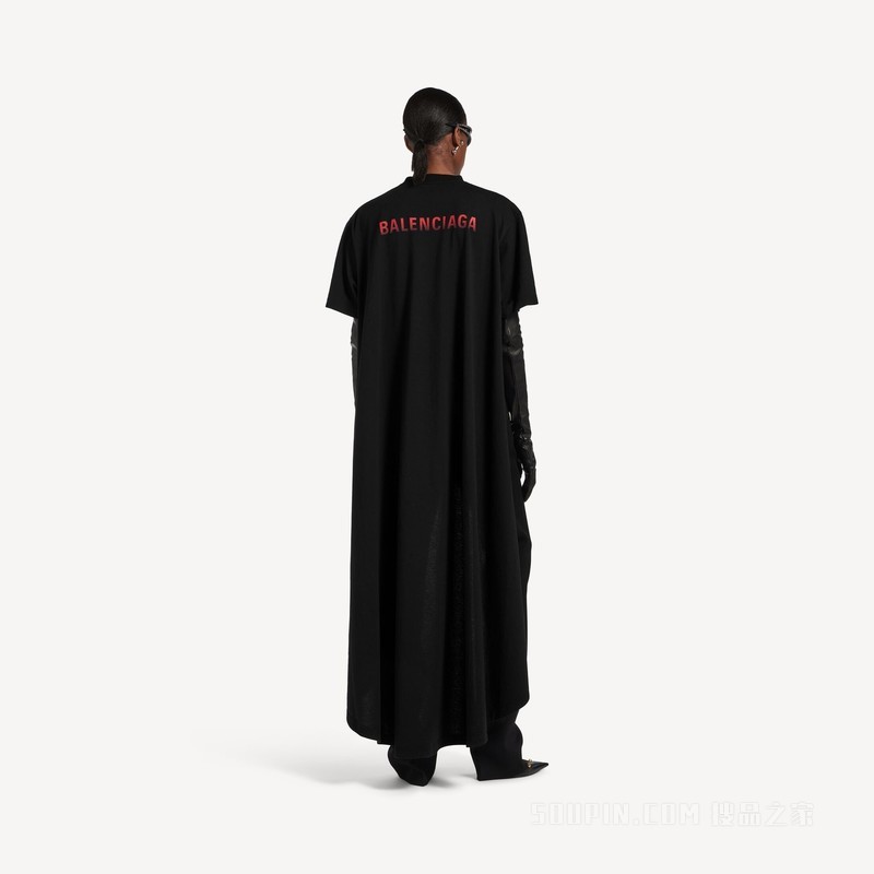 BALENCIAGA BACK GRADIENT拖尾T恤