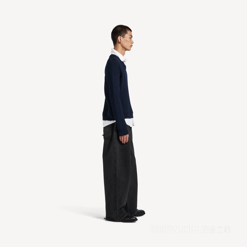 HYBRID SHIRT/KNIT毛衣