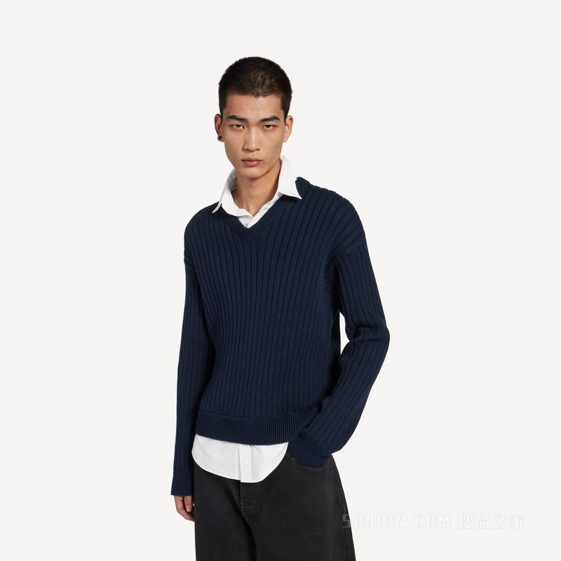 HYBRID SHIRT/KNIT毛衣