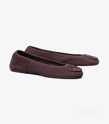 【新品】Reva 旅行芭蕾平底鞋 烟熏梅紫色