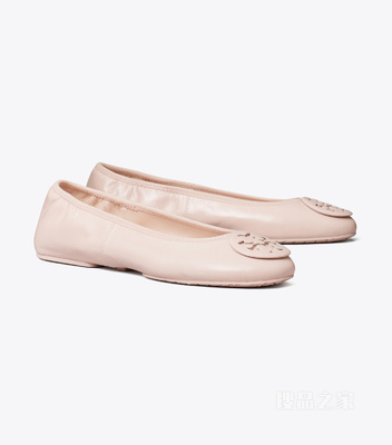 【新品】Reva 旅行芭蕾平底鞋 玫瑰色
