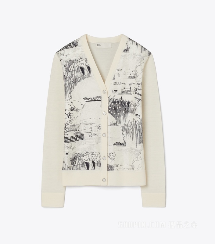 【新品】桑蚕丝开衫 象牙白/森绿色