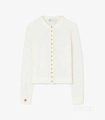 【新品】羊绒桑蚕丝开衫 象牙白
