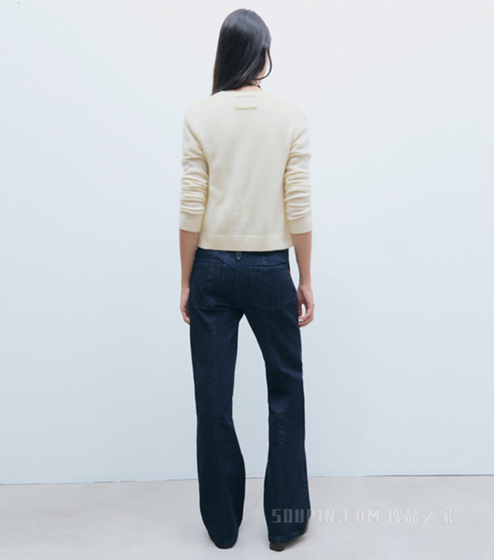 【新品】羊绒桑蚕丝开衫 象牙白
