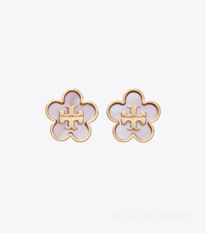 【新品】Forget Me Not 勿忘我系列耳钉 Tory 金/粉色