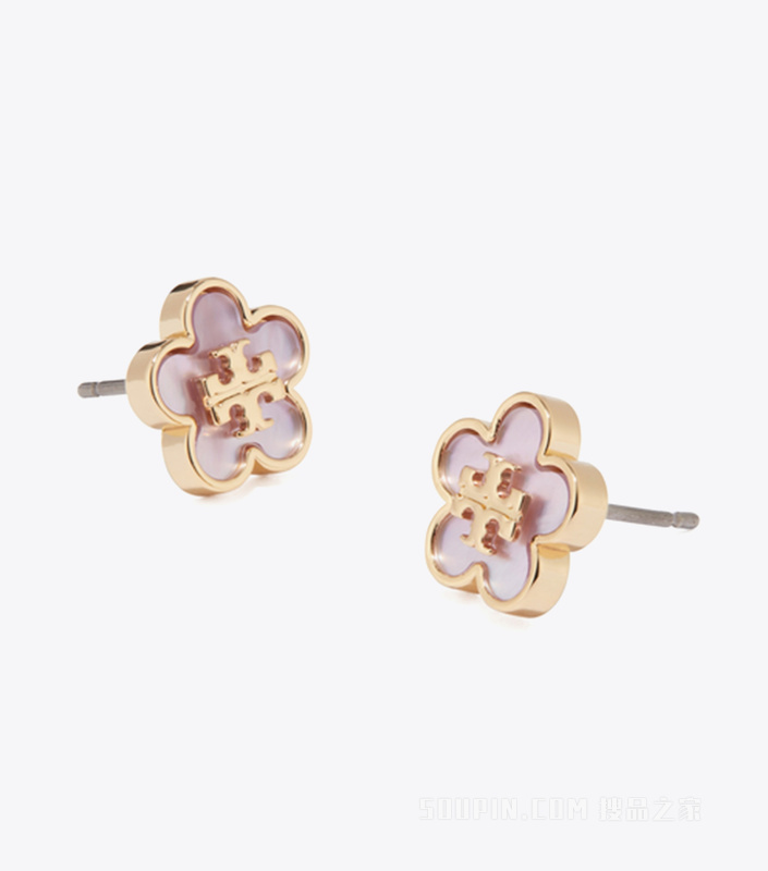 【新品】Forget Me Not 勿忘我系列耳钉 Tory 金/粉色