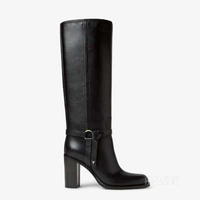 FENDI Dressage 黑色皮靴