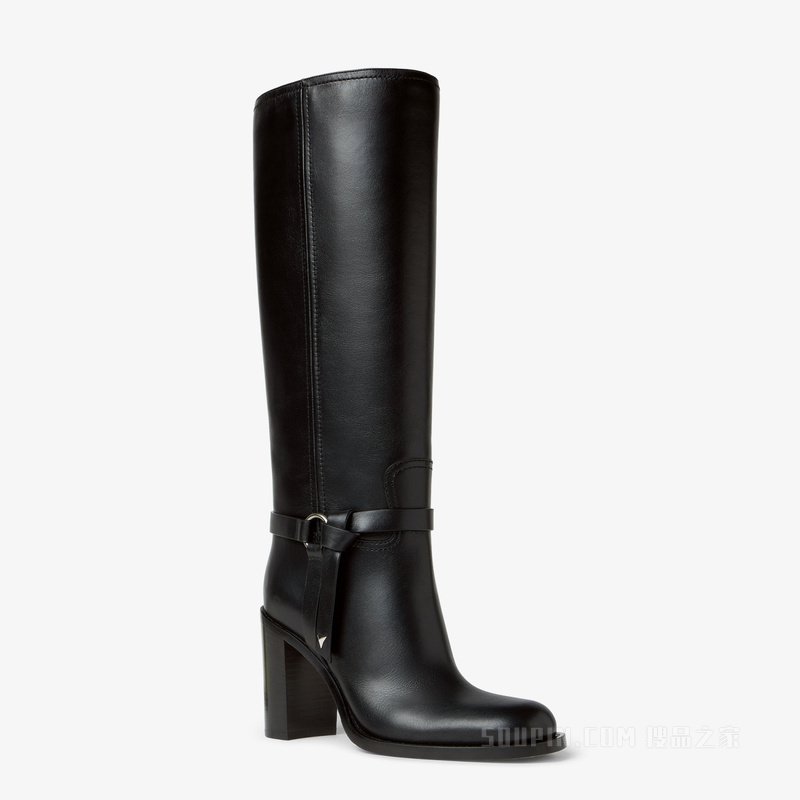FENDI Dressage 黑色皮靴
