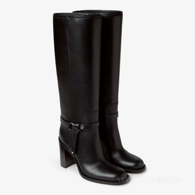 FENDI Dressage 黑色皮靴