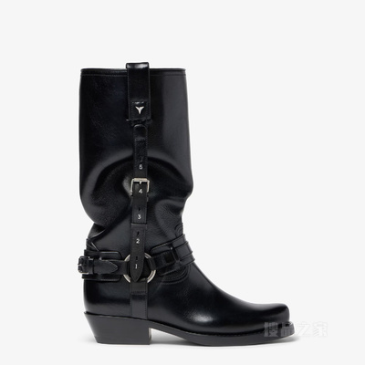 FENDI Count 黑色皮靴