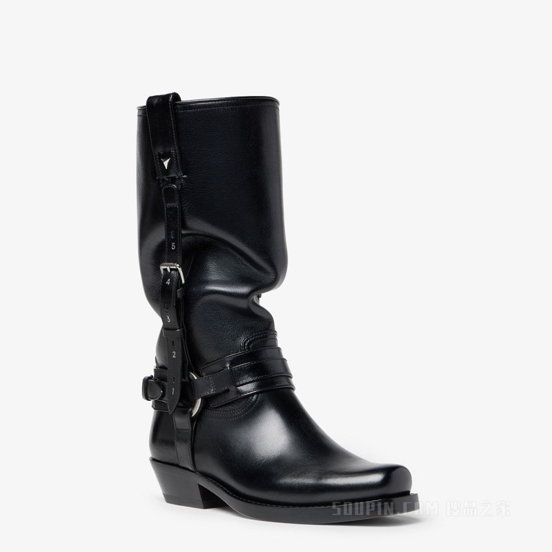 FENDI Count 黑色皮靴