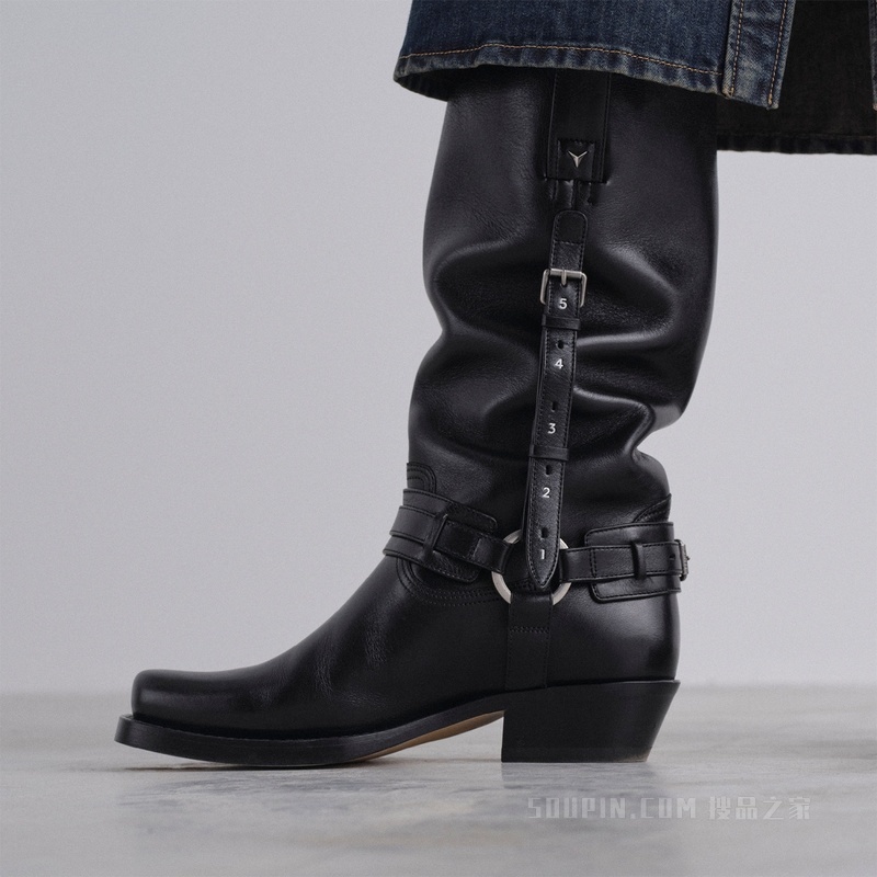 FENDI Count 黑色皮靴