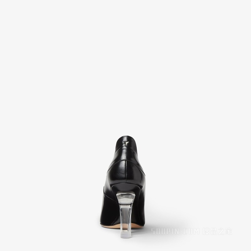 FENDI Illusion 黑色皮革高跟鞋